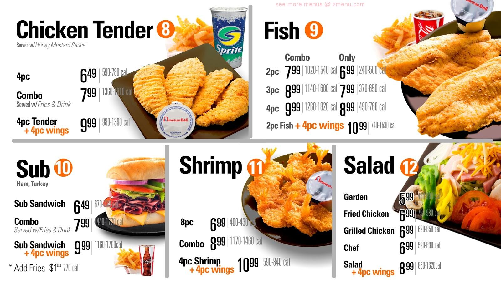 American Deli Menu With Prices July 2023 Updated American Deli Menu With Prices July 2023 Updated