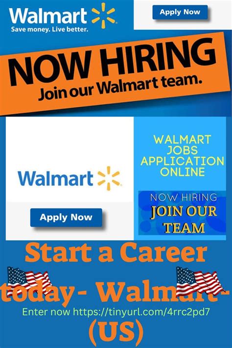 An Advertisement For Walmart With The Words Now Hiring Join Us And An Advertisement For Walmart With The Words Now Hiring Join Us And