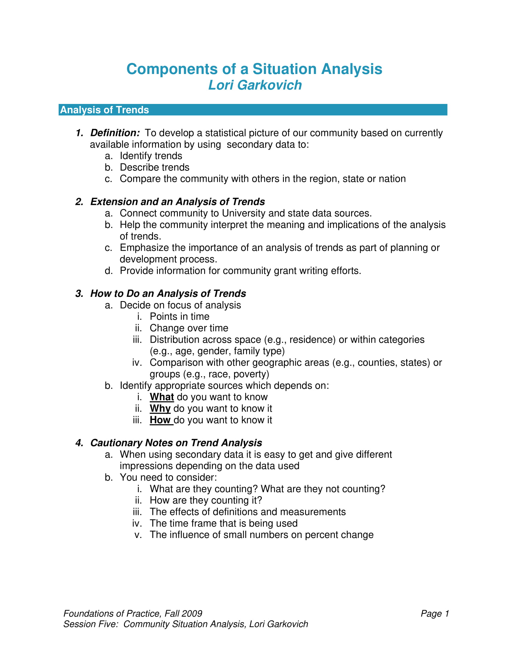 Analysis Examples Analysis Examples