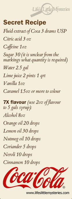 Cola Recipe Leaked