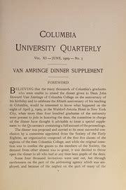 Columbia University Supplement