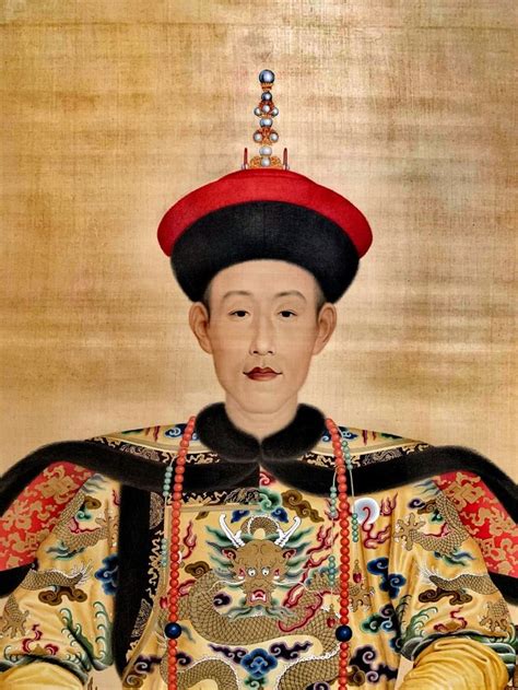 Emperor Qianlong Portrait Details Chinese Emperor Qing Dynasty Emperor Qianlong Portrait Details Chinese Emperor Qing Dynasty