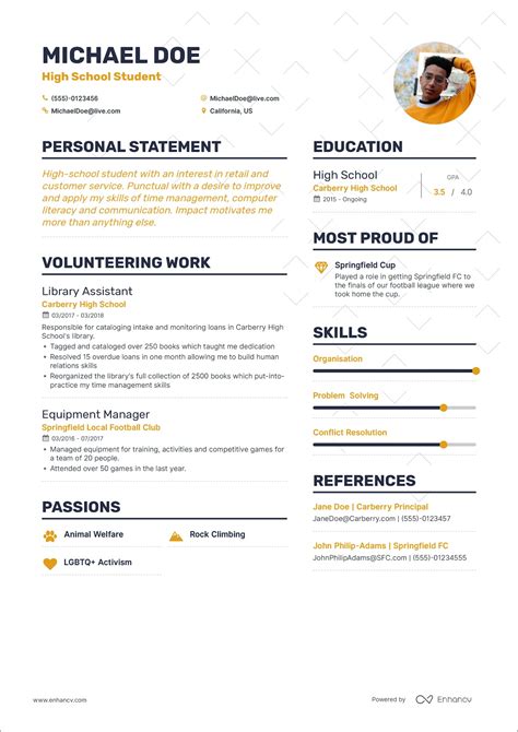 How To Write Your First Job Resume Enhancv How To Write Your First Job Resume Enhancv