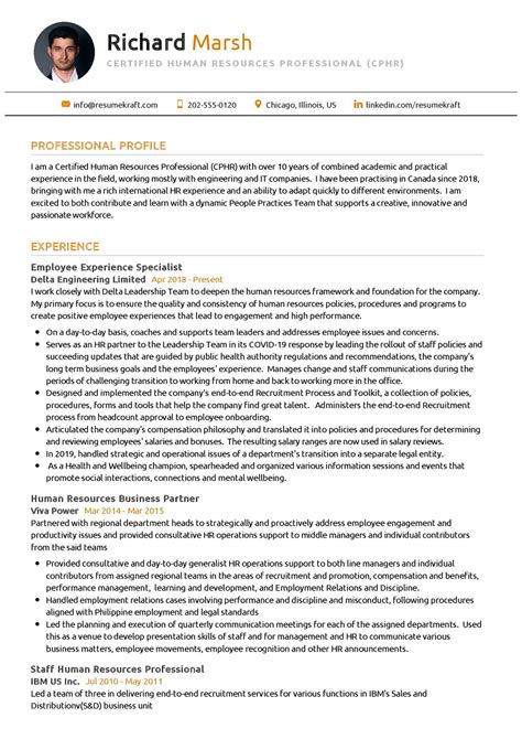 Hr Professional Resume Sample Hr Professional Resume Sample