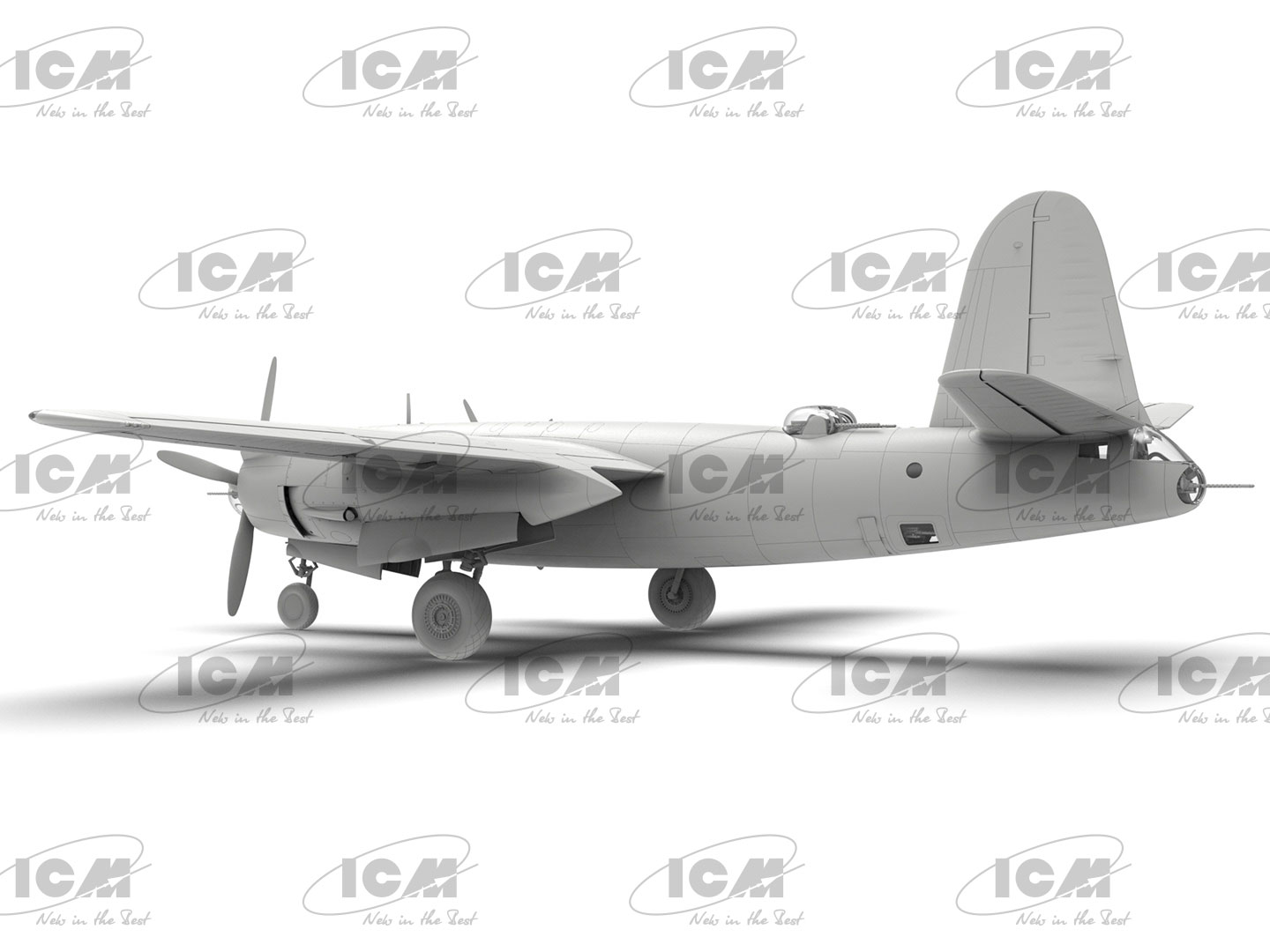 In Process! 100% New Molds! B-26B Marauder, Wwii American Bomber - Icm ... In Process! 100% New Molds! B-26B Marauder, Wwii American Bomber - Icm ...
