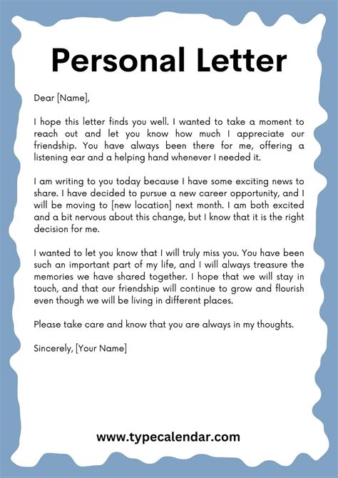 Letter Sample