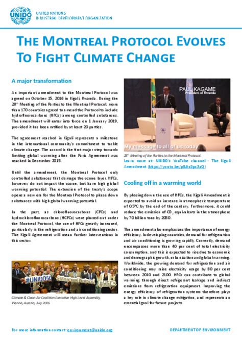 Montreal Protocol Publications Unido Montreal Protocol Publications Unido