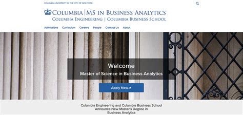 Ms Business Analytics Columbia Ms Business Analytics Columbia