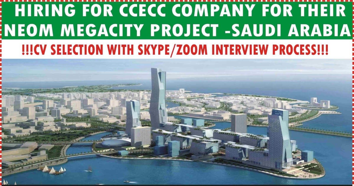 Neom Mega City Project Hiring For Saudi Arabia Neom Mega City Project Hiring For Saudi Arabia