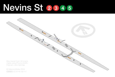 Nevins St Station Map Created From 3D Scans R Nycrail