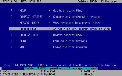 Pine Email Client