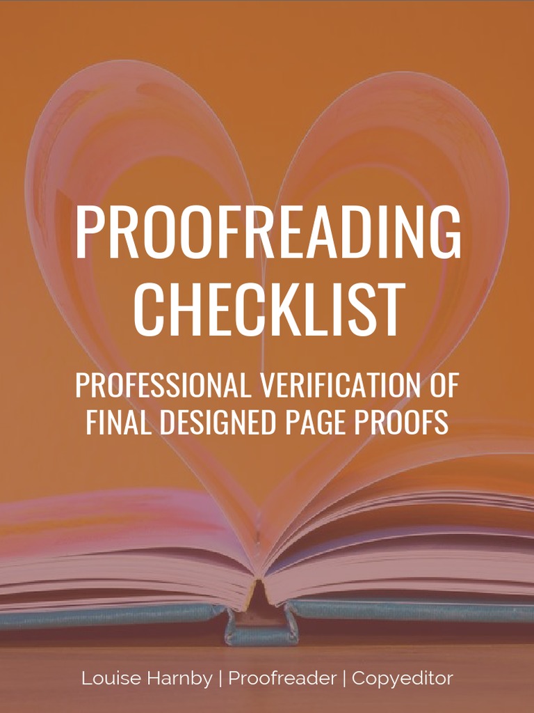 Proofreading Checklist How To Check Page Proofs Like A Professional Proofreading Checklist How To Check Page Proofs Like A Professional