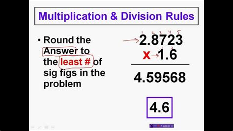 Significant Figure Rules Multiplication