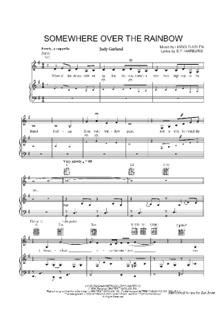 Somewhere Over The Rainbow Composer Somewhere Over The Rainbow Composer