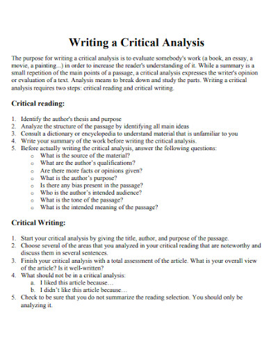 What Is A Critical Analysis Essay Simple Guide With Examples What Is A Critical Analysis Essay Simple Guide With Examples