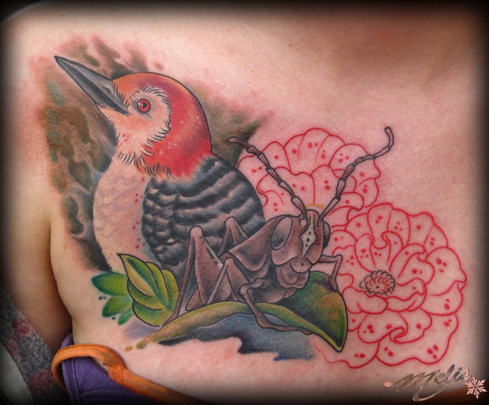 Woodpecker By Melissa Fusco Tattoonow Woodpecker By Melissa Fusco Tattoonow